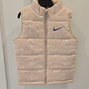 Nike Kids' Puffer Vest in Light Pink and Purple
